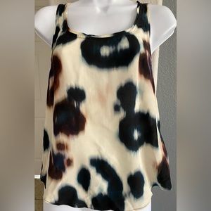 All Saints 100% Silk Tie Dye Tank Top Stunning! Size 0